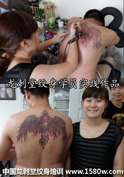 汉川纹身学员陈梅天使