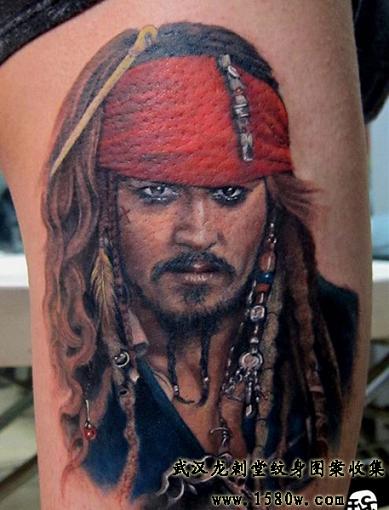 加勒比海盗纹身杰克船长