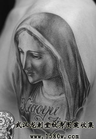 玛利亚肖像纹身圣母纹身