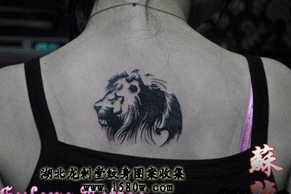 狮子头纹身狮子纹身