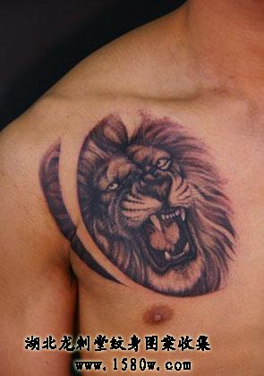 狮王纹身狮子纹身