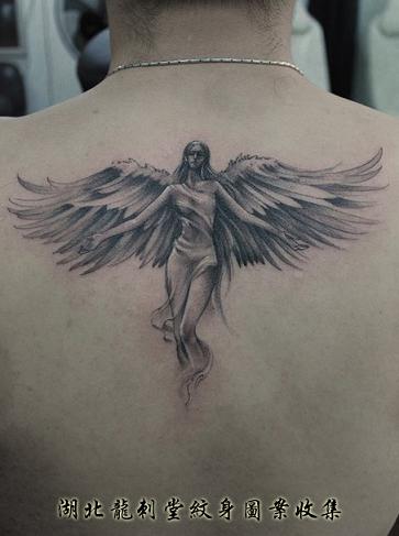 欧美天使纹身图案