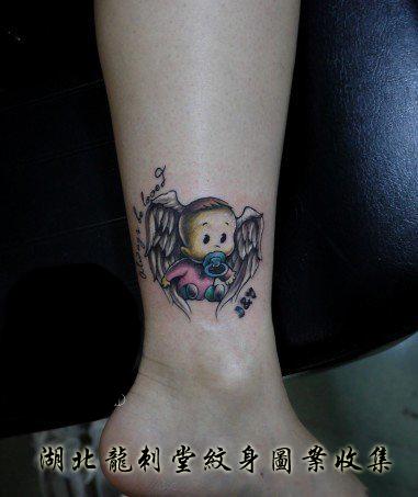 天使宝贝纹身图案