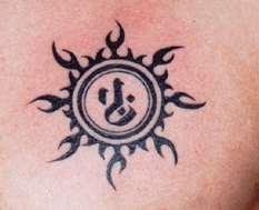 太阳图腾纹身